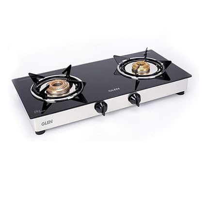 Buy Glen 2 Burner Isi Lpg Gas Stove 1020 Gt Junior Brass Burners
