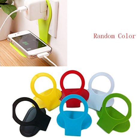 V2eshop 1 PC Hanger Foldable Cell Phone Charging Wall Charger Charger Holder Shelf
