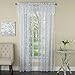 Songbird Lace Rod Pocket Curtain Panel, 56W x 63L, Ivory