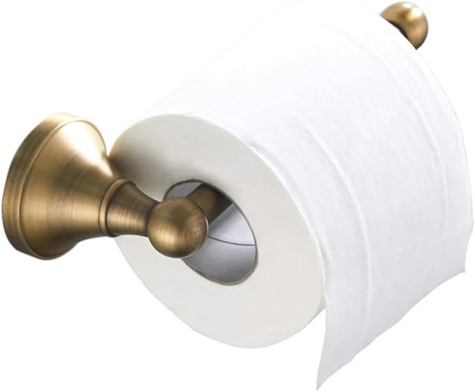 Flybath Toilet Roll Holder Without Cover Antique Brass Bathroom Paper