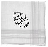 Dashing Gentleman Cotton Monogrammed Handkerchief