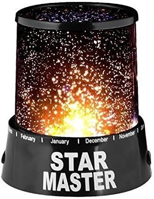 TQWMU 3 Modes Star Master LED USB Night Light Intelligent Projector Lamp for Decorating Children/Bedroom Desk (Multicolour)