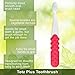 RADIUS Totz Plus Brush Kids Toothbrush Silky Soft BPA Free ADA Accepted Designed for Delicate Teeth & Gums for Children 3 Years & Up - Assorted - Pack of 3