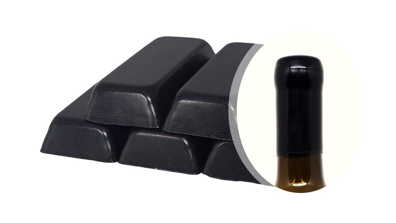 500gr Black Shellac or Soft Wax for Sealing bottles of Wine, Beer, Grappa, Liqueurs
