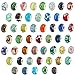 50 pc Lot Silver Lampwork Murano Glass European Mix Beads - Compatible with Most Major Charm Bracelets Such Chamilia, Troll, Biagi And More
