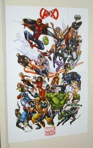Amazon Com Avengers And X Men Team Up 36 By 24 Inch Marvel Universe Promo Poster 7 Captain America Wolverine Spider Man Hulk Thor Storm Rogue Gambit Iron Man Dr Strange Prints Posters Prints