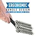 Tadge Goods Bristle Free BBQ Grill Brush Scraper Tool – Premium Stainless Steel Barbecue Grilling Accessories for Ultimate Grate Cleaning – Great on Weber, Napolean Grills, 4 Coil