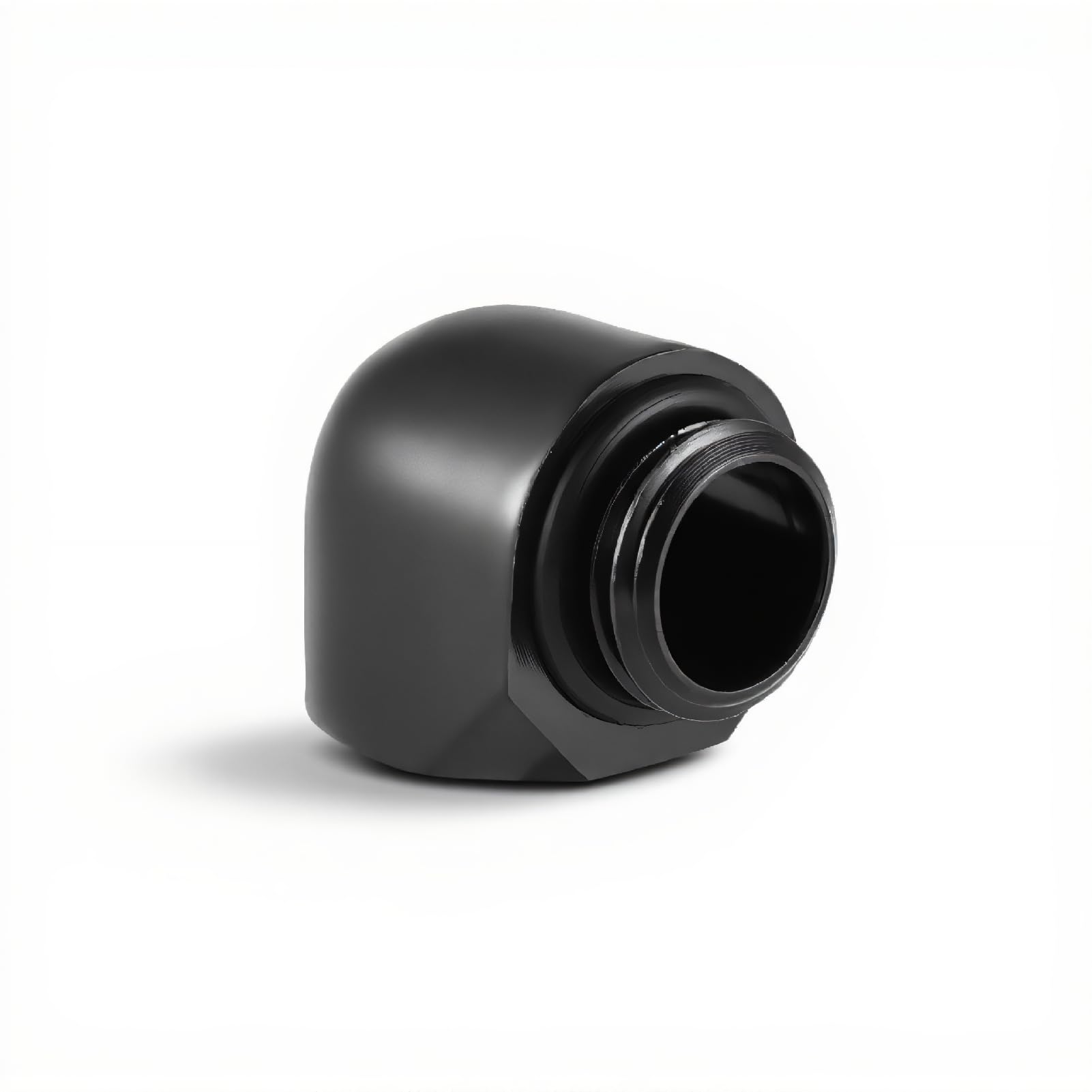 Richer-R G1/4 Thread Fitting Adapter, 2 pcs 90 Degree Fitting Adapter G1/4 Thread for PC Water Cooling System(Male to Female)