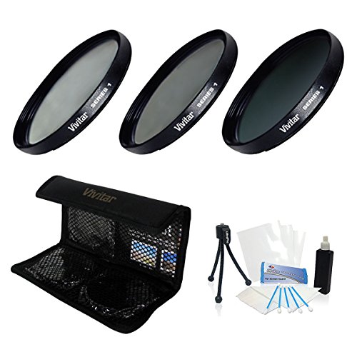 49mm Digital High-Resolution ND8 Filter Kit (UV, CPL, ND8) with Deluxe Filter Carry Case for Select Sony Digital DSLR Cameras. UltraPro Deluxe Accessory Set Included
