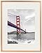 Frametory, 11x14 Aluminum Photo Frame with Ivory Color Mat for 8x10 Picture & Real Glass, Metal Picture Frame Collection (Rose Gold, Set of 1)