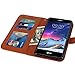 LG Aristo Case, LG Phoenix 3 Case, LG K8 2017 Case, LG Fortune Case, LK Luxury PU Leather Wallet Flip Protective Case Cover with Card Slots and Stand (Brown)