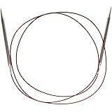 ChiaoGoo Red Lace Circular 60 inch (152cm) Stainless Steel Knitting Needle Size US 6 (4mm) 7060-6