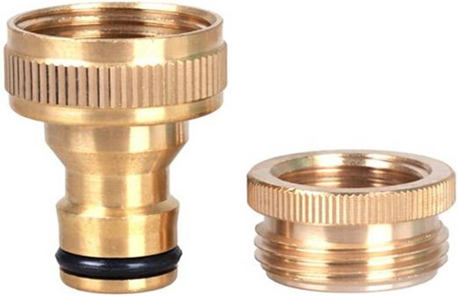 GEZICHTA conector de llave de manguera de latón para jardín, conector de llave de manguera de