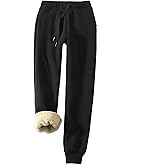 Yeokou Women's Warm Sherpa Lined Athletic Sweatpants Jogger Fleece Pants