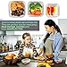 Elacra Glass Meal Prep Containers with Locking Lids [6-Piece] - Leakproof Glass Food Storage Containers for Kitchen Organization and Storage - Microwave, Freezer & Dishwasher Safe Lunch Containers!