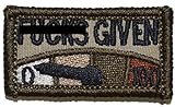 Zero Fs Given Meter 1x2 Military Patch / Morale Patch - Multiple Colors (Desert Tan)