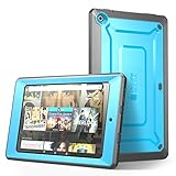 Fire HD 10 Case, SUPCASE [Heavy Duty] Case for 2015 Release Amazon Fire HD 10 Tablet 5th Generation [Unicorn Beetle PRO Series] Rugged Hybrid Protective Cover w Builtin Screen Protector (Blue/Black)