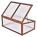 Portable Wooden Green House Cold Frame Garden Raised Plants Bed Protection