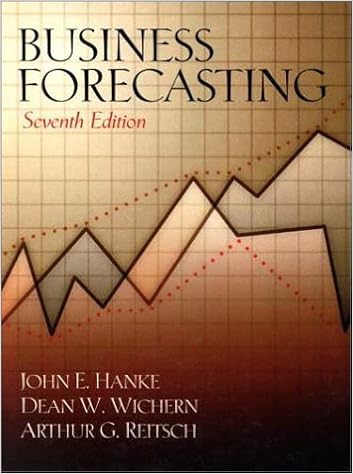  Business Forecasting 7th Edition 9780130878106 Hanke John E Reitsch Arthur G Books