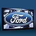 Crystal Art - Ford Logo Framed Flashing LED Sign