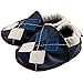 Amurleopard Baby Leather Shoes Toddler Prewalker Blue Plaid 6-12 Months