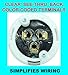 Journeyman-Pro 5278W 15 Amp 120-125 Volt, NEMA 5-15 Flanged Inlet, White Commercial Grade, 2 Pole-3 Wire, Straight Blade 110V/115V RV Shore Power Plug Charger Receptacle (Front & Back Cover)