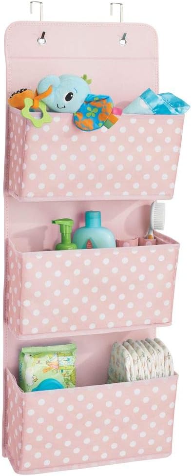 mDesign Organizador de armarios con 3 bolsillos – Sistema de