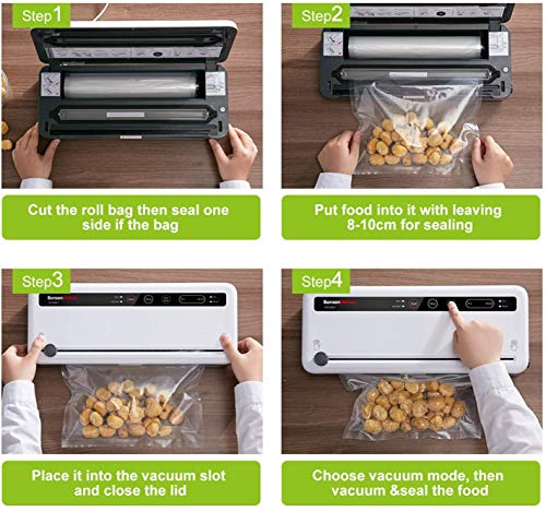 Vacuum Sealer Bags Rolls Commercial Grade Food Storage 2 Rolls 8\