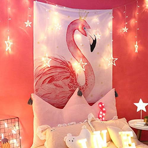 LMXYF Tapiz 3D De Flamenco para Dormitorio De Niña, Tapiz De Decoración