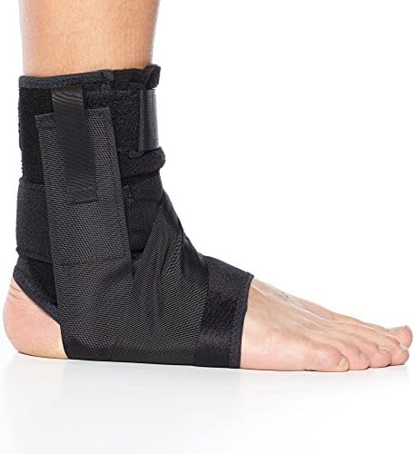 First Brace - Universal Ankle Support Brace - Breathable, Adjustable Ankle Brace for Sprains, Strains, and Stability Control (Small)