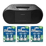 Sony CFDS70 Stereo CD/Cassette Boombox Home Audio