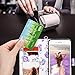 ULAK iPhone 8 Plus Case, iPhone 7 Plus Wallet Case, Glitter PU Leather Wallet Case with Kickstand and ID Card Slot Wrist Strap Shockproof Flip Cover for iPhone 8 Plus - Light Purple
