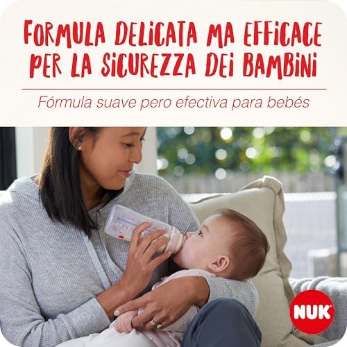 detergente per biberon | 500 ml | Ideale per la pulizia di biberon, tettarelle e accessori | Detergente senza profumo | pH neutro | Biberon 100% riciclabile | Confezione da 3