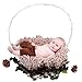 D&J DON&JUDY Hand Crochet Round Blanket with Fringe Newborn Photography Props Newborn Photography Basket Stuffer Filler Mat