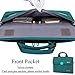 BRINCH Laptop Bag Oxford Fabric Portable Notebook Messenger Bag Shoulder Briefcase Handbag Travel Carrying Sleeve Case w/Shoulder and Luggage Strap for Men Women Compatible 17-17.3 Inch Laptop, Green