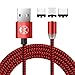 UGI Magnetic Cable Round 3 in 1 USB C Micro USB 6FT Android Magnet Charging Cable Type C Fast Phone Charger for i-Product X 8 7 6 5 Samsung Galaxy S5 S6 S7 S8 S9 Note 8 LG