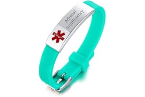 ZKXXJ Medical Alert Bracelets for Men Women - Silicone Wristband Emergency ID Identification Bracelet Caduceus Cuff Bracelet Health Alert Systems Awareness Allergy Jewelry for Teens Adults