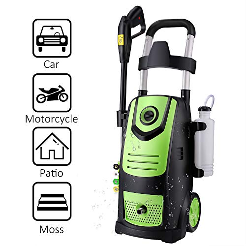 Suyncll High Power Washer Electric Pressure Washer,3800PSI 2.8GPM Pressure Washer Car Patio Garden Yard Cleaner(Green) - Thumbnail 7
