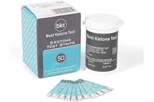 BKT BEST KETONE TEST BKT TD-4279 Blood Ketone Test Strips 50ct - NOT for Keto-Mojo GK+ - Only for BKT Meter and Original Keto-Mojo Bluetooth TD-4279