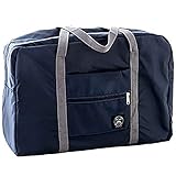 Foldable Travel Duffel Bag Trustbag Luggage Sports Gym Water Resistant Nylon,Navy
