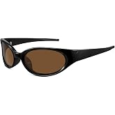 WOWSUN Retro Y2K Wrap Around Sunglasses for Women Trendy Polarized Sporty Shades UV Protection