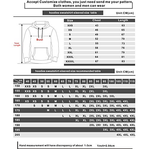 SanDish Unisex Hoodies 3D Print Pullover Hooded Sweatshirt Hoodies with Big Pockets