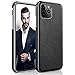 LOHASIC for iPhone 11 Pro Max Case, Luxury Leather Thin Slim Business PU Soft Non-Slip Grip Shockproof Bumper Full Body Protective Phone Cover Cases for iPhone 11 Pro Max 6.5 inch (2019) - Black