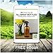 Amber Glass Spray Bottles (2 Pack, 16 oz) - Bonus: 8 Chalk Labels + Pen - Empty Refillable Bottle for Essential Oils, Cleaning Products and Aromatherapy - Dual Action Trigger Sprayer with Mist, Stream