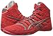 ASICS Men's Dan Gable Ultimate 4 Wrestling Shoe, Red/Gunmetal/Silver, 9.5 M US