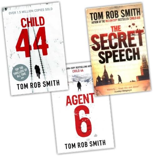 Tom Rob Smith 3 Books Collection Pack Set RRP: £32.97 (The Secret Speech, Child 44, Agent 6)