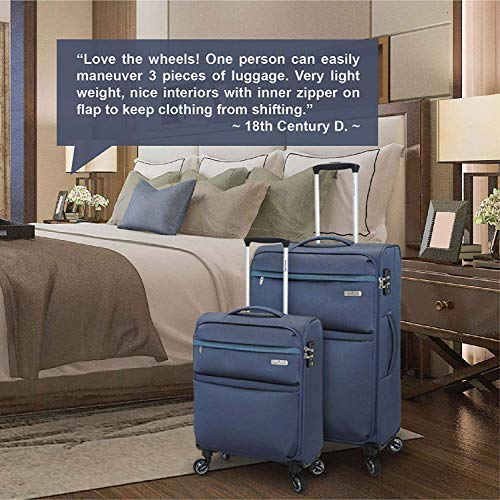 Regent Square Travel Luggage Set With Spinner Goodyear Wheels Built