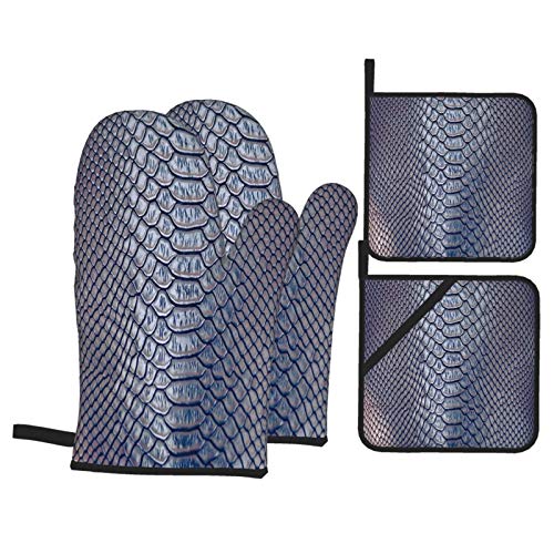 518PaeEA1TL Juego de Manoplas y Porta ollas para Horno,Fondo de Textura de patrón de Piel de Serpiente de Cejas,Guantes y… Juego de Manoplas y Porta ollas para Horno,Fondo de Textura de patrón de Piel de Serpiente de Cejas,Guantes y…