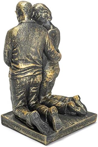 Dicksons Love Cherish Praying Husband Wife 5 inch Gray Resin Stone