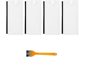 Compatible for Lefant U180, M210 Pro, M201, L3 Robot Vacuum Cleaner Replacement Spare Parts Accessories Side Brush Hepa Filte